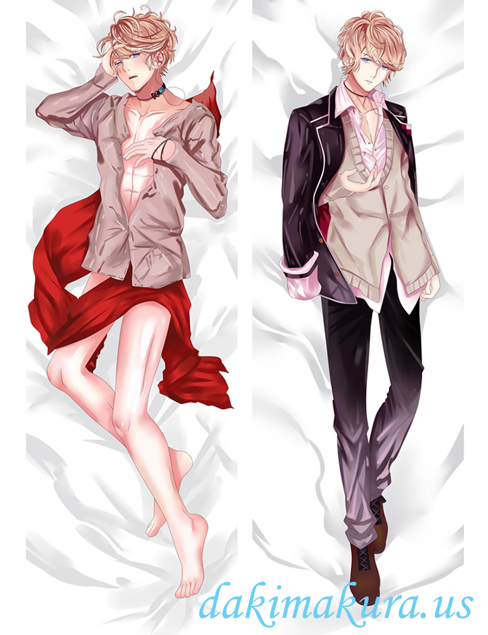 Shu Sakamaki - Diabolik Lovers Male Anime Dakimakura Japanese Hugging Body Pillow Cover